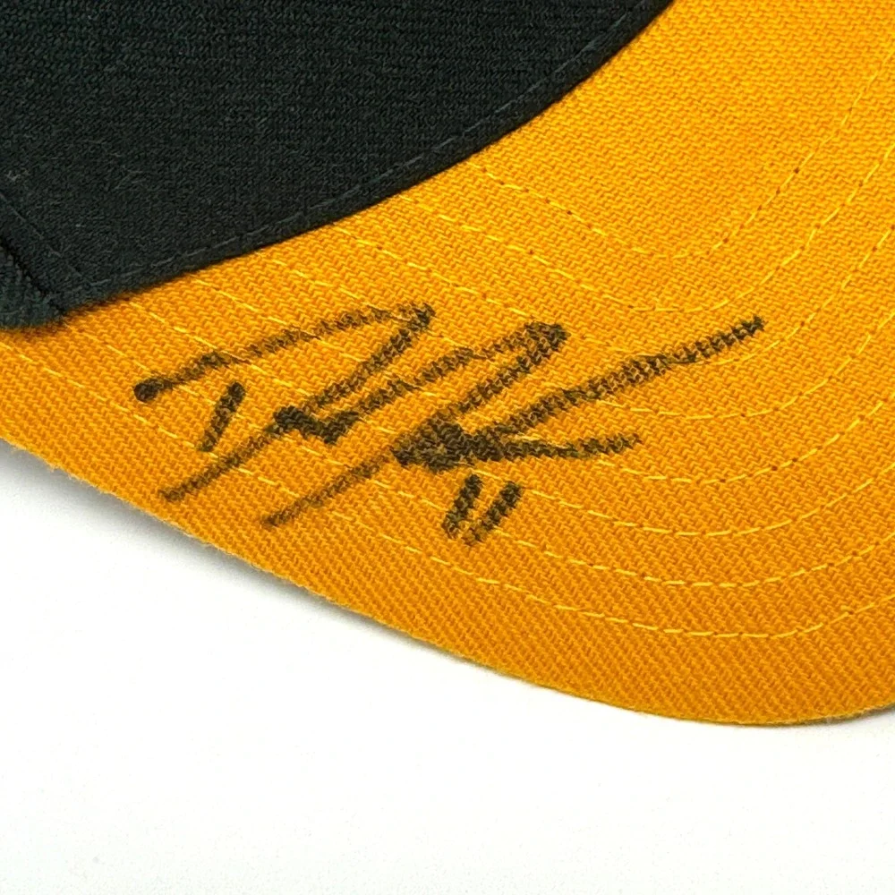 Oakland Athletics Signed Baseball‎ Cap Comcast Promo Green Gold One Size